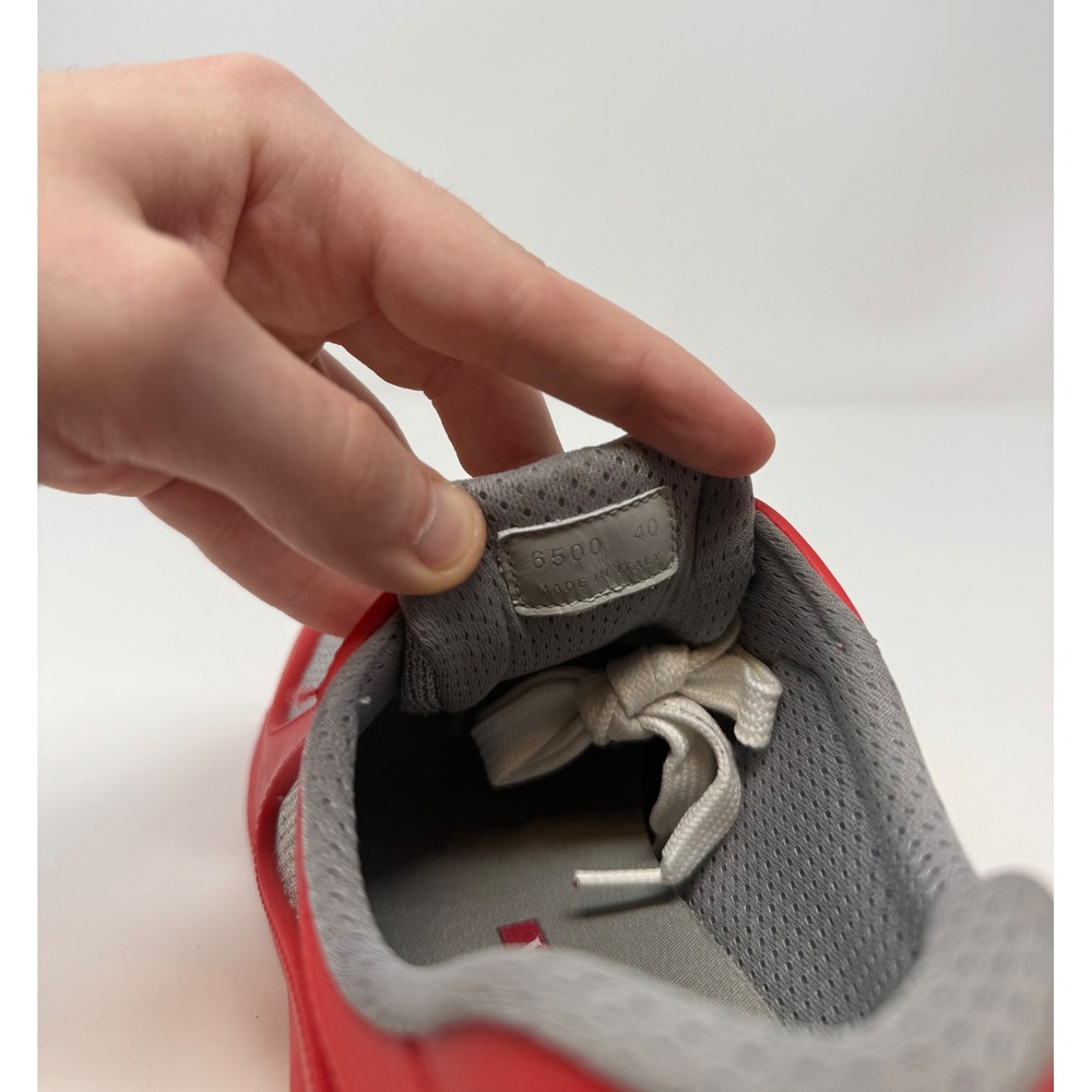 Prada Americas Cup Rubber Sneaker Red Size 8 US 7 Prada - Picture 7 of 8